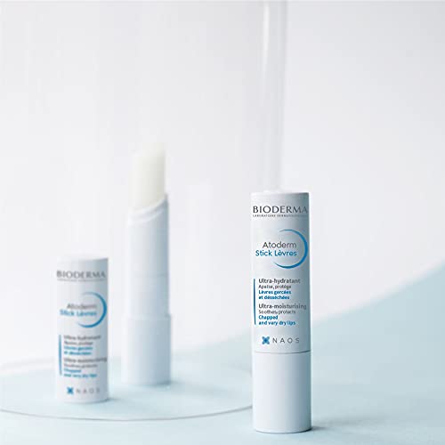 Bioderma - Atoderm Hydrating Lip Stick - Lip Repair for Longlasting Hydration and Soothe Very Dry Lips, 0.14 Ounce (Pack of 1)