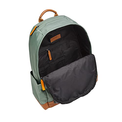 Fossil Unisex Buckner Fabric Backpack with Travel Strap Bag, Color: Sage (Model: MBG9586343)