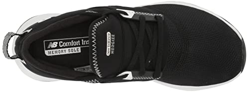 New Balance Women's Dynasoft Nergize V3 Cross Trainer, Black/White, 6