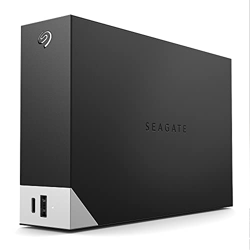 Seagate One Touch Hub 10TB External Hard Drive HDD – USB-C and USB 3.0 port, for Computer Desktop Workstation PC Laptop Mac, 4 Months Adobe Creative Cloud Photography plan (STLC10000400)