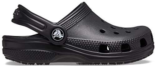 Crocs Kids' Classic Clog , Black/Black, 5 Big Kid
