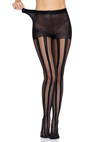 Leg Avenue Women's Vintage Fishnet Lace Tights, Stripes, One Size