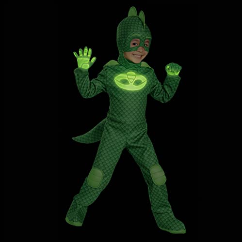 Gekko Deluxe Toddler PJ Masks Costume, Large/4-6