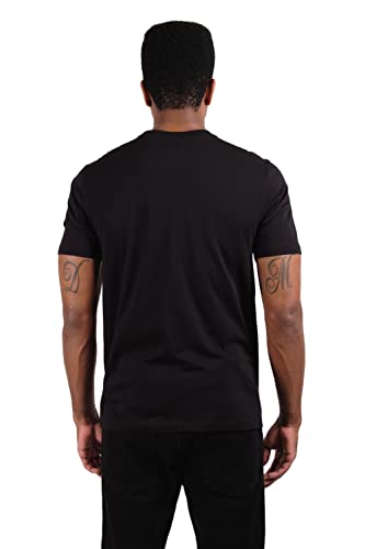 Ultra Game -NBA Atlanta Hawks Mens Arched Plexi Short Sleeve Tee Shirt, Black, Large Small