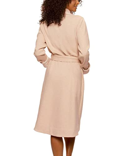 Kirkland Signature Ladies' Fleece Lined Robe (L, regular, Beige)
