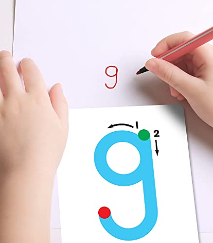 Key Education Lowercase Letters: Textured Touch and Trace Cards—Color-Coded Alphabet Cards with Tracing Points and Directional Arrows, Alphabet Learning and Letter Recognition Skills (26 pc)