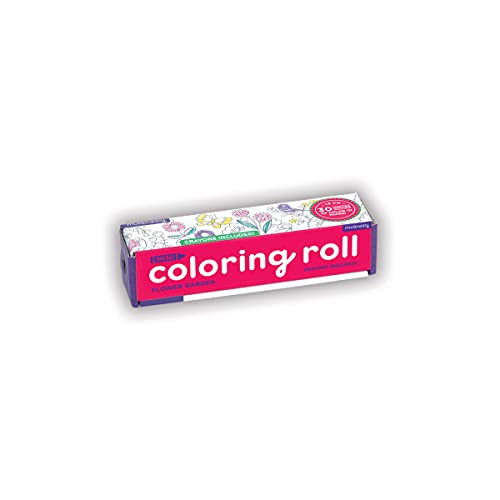 Mudpuppy Flower Garden Mini Coloring Roll
