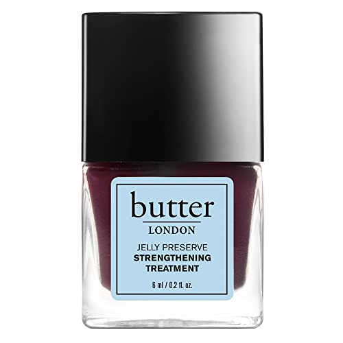 butter LONDON Victoria Plum Jelly Preserve Strengthening Treatment, Purple, Nourishes Dry and Brittle Nails, Strengthens Weak Nails, Vitamin E and Tea Tree Oil, Gluten, Vegan and Cruelty Free