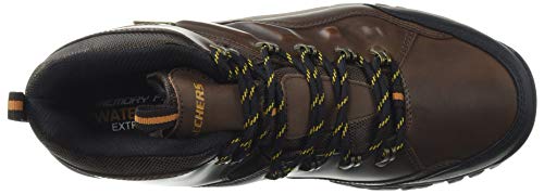 Skechers Men's RELMENT-TRAVEN Hiking Boot, dkbr, 11 Medium US