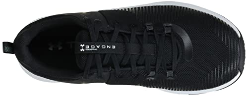 Under Armour Men's Charged Engage Cross Trainer, Black (001)/White, 10.5 M US