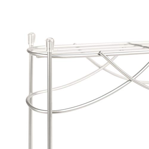 Freestanding Countertop or Wall Mount 3-Tier Spice Rack Organizer for Storing Bottles of Spices, Sauce, Dressing, Condiments, Vitamins and More, Great for Kitchen, Cupboards, Cabinet, Pantry, Silver