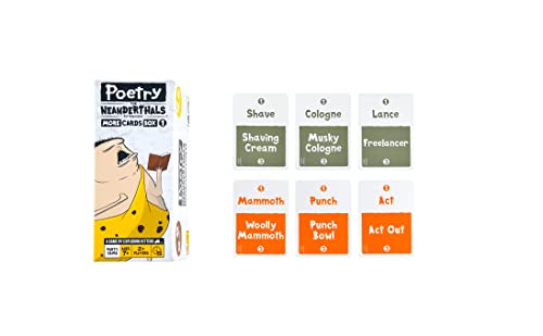 Poetry for Neanderthals Expansion by Exploding Kittens - Family Card Game - Card Game for Adults, Teens and Kids
