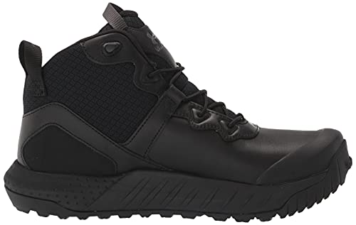 Under Armour Men's Micro G Valsetz Mid LWP Hiking Boot, Black (001)/Black, 9