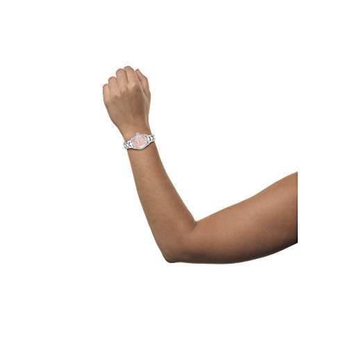 Citizen Women's Eco-Drive Dress Classic Crystal Watch in Stainless Steel, Pink Dial (Model: FE1140-86X)