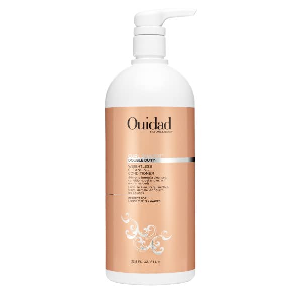 Ouidad Curl Shaper Double Duty Weightless Cleansing Conditioner, 33.8 Fl Oz