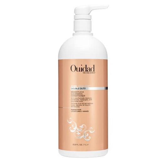 Ouidad Curl Shaper Double Duty Weightless Cleansing Conditioner, 33.8 Fl Oz