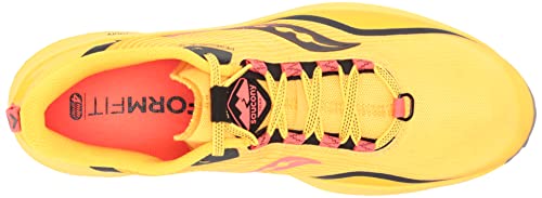 Saucony Men's Core Peregrine 12 Trail Running Shoe, VIZIGLD/VIZIRED, 10