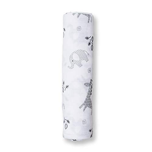 lulujo Baby Swaddle Blanket| Unisex Softest 100% Cotton Muslin Swaddle Blanket| Neutral Receiving Blanket for Girls and Boys | 47in x 47in Afrique