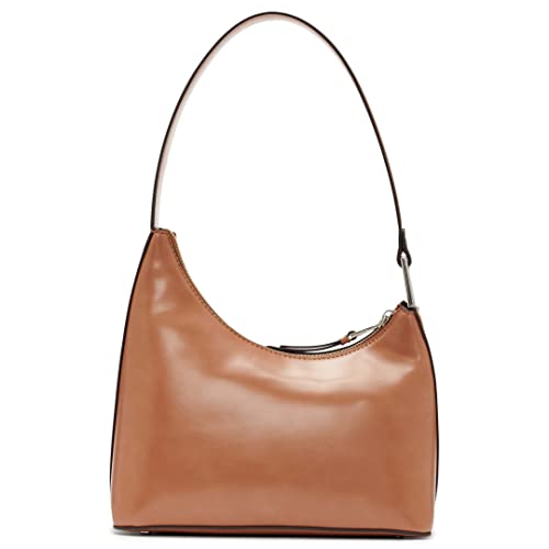 Calvin Klein Holly Top Zip Shoulder Bag, Caramel,One Size