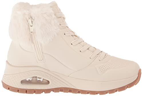 Skechers Women's Sneaker Fashion Boot, Natural, 8