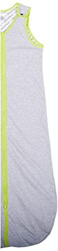 baby deedee 100% Cotton Sleeping Sack, Baby Sleeping Bag Wearable Blanket, Sleep Nest Lite, Infant and Toddler, Heather Gray Lime, Large (18-36 Months)
