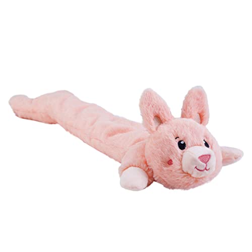 Charming Pet Longidudes Rabbit Plush and Squeaky Dog Tug Toy