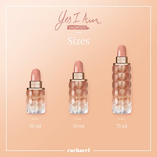 Cacharel Yes I Am Glorious Gift Set for Women, Eau de Parfum Spray Perfume 1.7 Fl. Oz. and 2 Pack Body Lotion 1.7 Fl. Oz.,3 Count(Pack of 1)