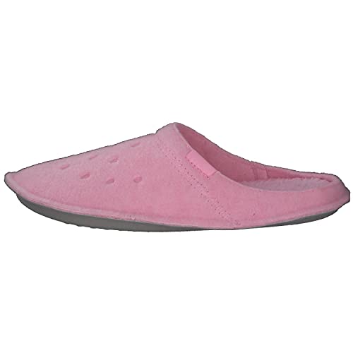 Crocs Unisex Men's and Women's Classic Fuzzy Slipper, Ballerina Pink/Ballerina Pink, 5 US
