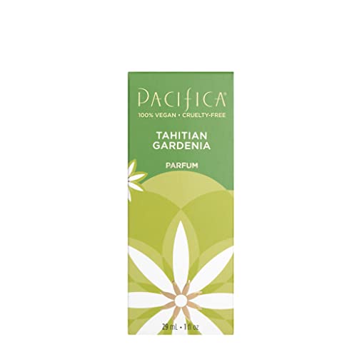 Pacifica Beauty, Tahitian Gardenia Clean Fragrance Spray Perfume, Made with Natural and Essential Oils, Citrus Gardenia and Jasmine Scent, Vegan + Cruelty Free, Phthalate-Free, Paraben-Free Gifts for Her