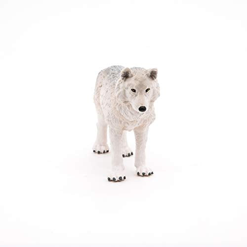 Papo -Hand-Painted - Figurine -Wild Animal Kingdom - Polar Wolf -50195 -Collectible - for Children - Suitable for Boys and Girls- from 3 Years Old