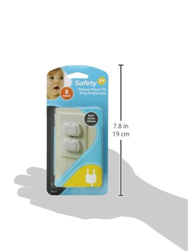 Safety 1st Deluxe Press Fit Outlet Plugs, 8 Count