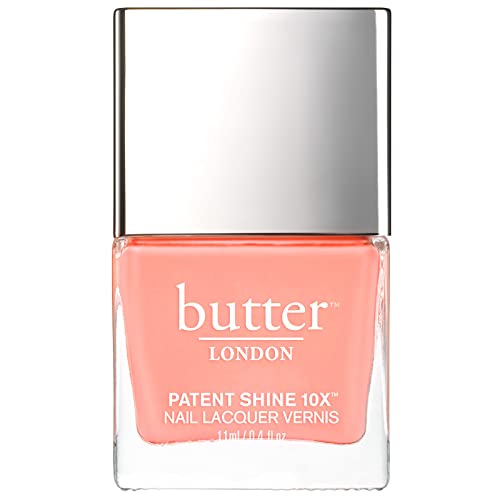 butter LONDON Patent Shine 10X Nail Lacquer, Gel-Like Finish, Chip-Resistant Formula, 10-Free Formula, Cruelty-Free, Polymer Technology, Hottie Tottie