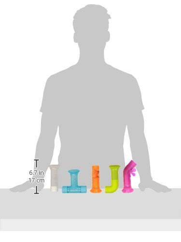 Boon PIPES Toddler Bath Toys - Toddler and Baby Bath Toys - Multicolored - Ages 12 Months and Up - 5 Count