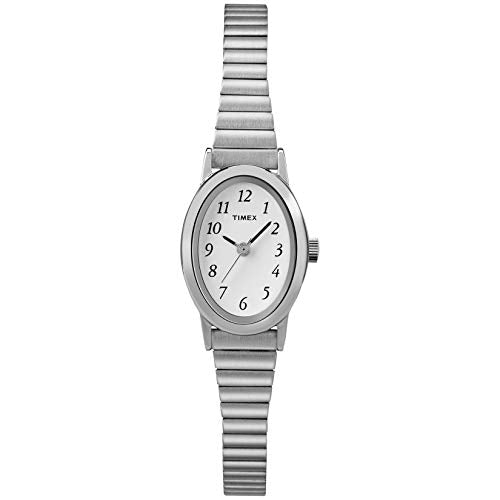 Timex Women's T21902 Cavatina Silver-Tone Stainless Steel Expansion Band Watch