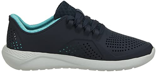 Crocs Women's Literide Pacer Lace-Up Sneakers, Navy/Ice Blue, 11 Women
