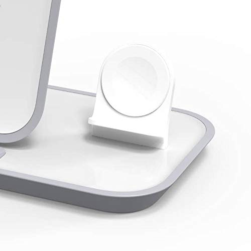 mophie 3-in-1 Wireless Charging Stand for Apple iPhone, AirPods/AirPods Pro and Watch, 7.5W Fast, Stylish Gloss Finish, Portrait or Landscape Smartphone Charging Mode, White