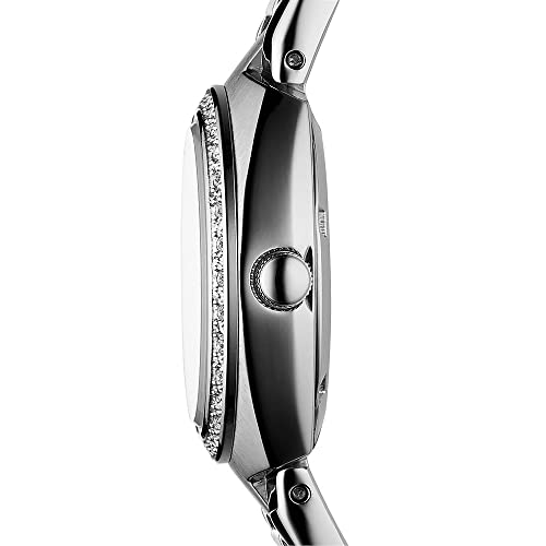 Fossil Women's Serena Quartz Stainless Steel Three-Hand Watch, Color: Silver Glitz (Model: AM4141)
