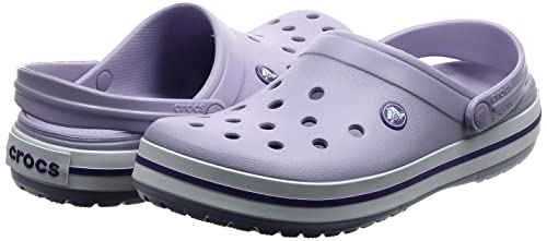 Crocs Unisex Crockband Clogs, Lavender/Purple, 6 US Women
