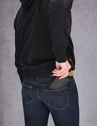 Timberland Men's Genuine Leather RFID Blocking Passcase Security Wallet, black, One Size