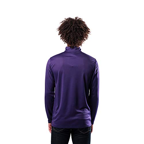Ultra Game NBA Men's Quarter Zip Long Sleeve Pullover T-Shirt
