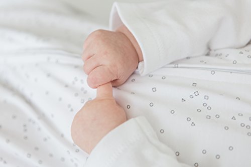 Amazing Baby Cotton Sleeping Sack, Wearable Blanket with 2-way Zipper, Sterling Confetti, Large (12-18 mo)