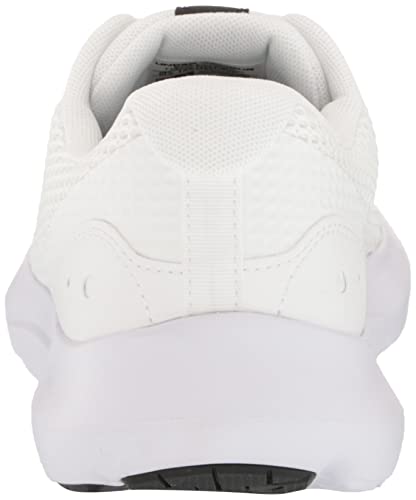 Under Armour Men's Surge 3 Road Running Shoe, White (100)/Black, 10.5