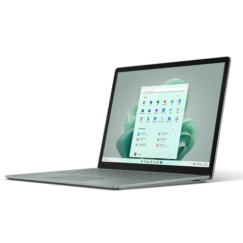 Microsoft Surface Laptop 5 (2022), 13.5' Touch Screen, Thin and Lightweight, Long Battery Life, Fast Intel i5 Processor for Multi-Tasking, 512GB Storage with Windows 11, Sage