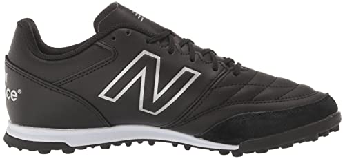 New Balance Men's 442 V2 Team TF Soccer Shoe, Black/White, 13