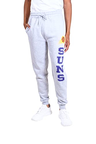 Ultra Game NBA Men's Soft Team Jogger Sweatpants Heather Gray Medium