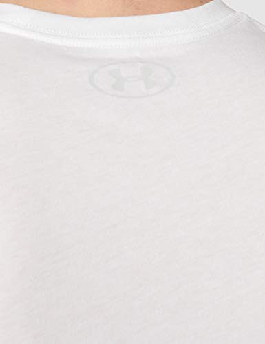 Under Armour mens Sportstyle Logo Short-sleeve T-shirt , White (100)/Black , Small