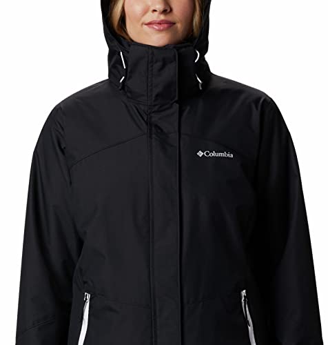 Columbia Women’s Bugaboo II Fleece Interchange Winter Jacket, Waterproof and Breathable, Black, Large