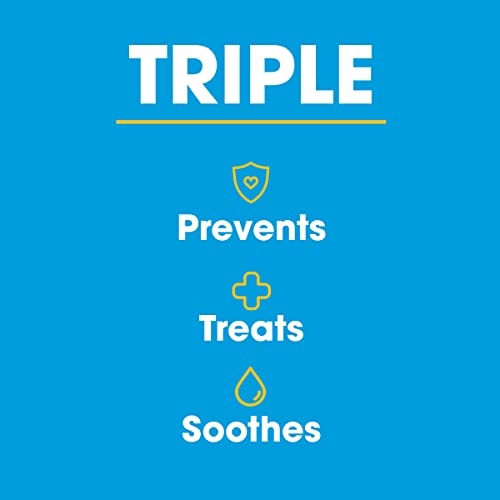 Triple Paste Diaper Rash Cream for Baby - 8 Oz Tub - Zinc Oxide Ointment Treats, Soothes and Prevents Diaper Rash - Pediatrician-Recommended Hypoallergenic Formula with Soothing Botanicals