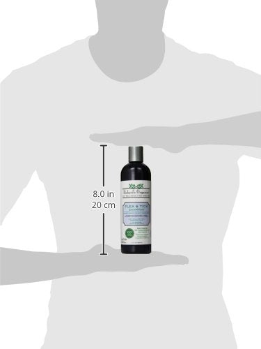 Richard’s Organics Flea and Tick Shampoo for Dogs – 100% All-Natural Actives Kills Fleas, Ticks and Repels Mosquitos – Flea Shampoo is Gentle, Won’t Dry Skin, Great Smelling Essential Oils (12oz bottle),FG00440