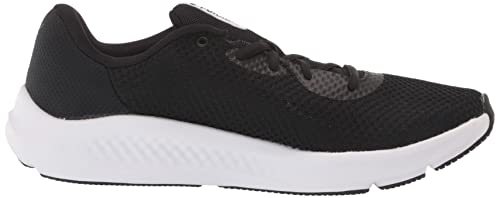 Under Armour Women's Charged Pursuit 3 Running Shoe, Black (001)/White, 11